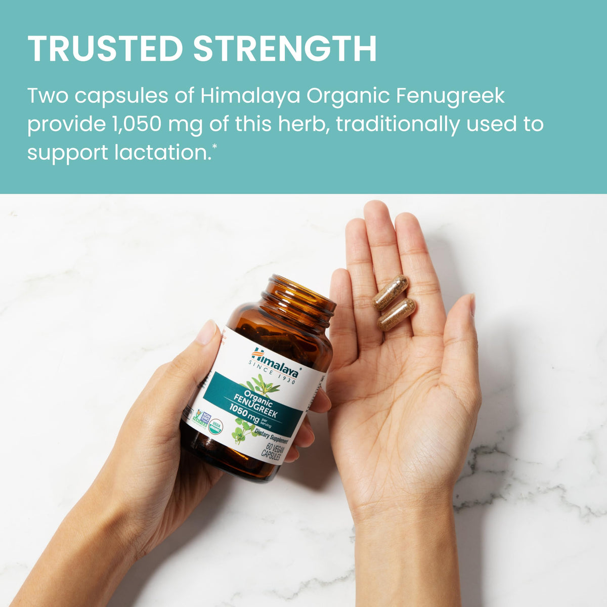 Himalaya Fenugreek bottle on kitchen counter ready for daily use