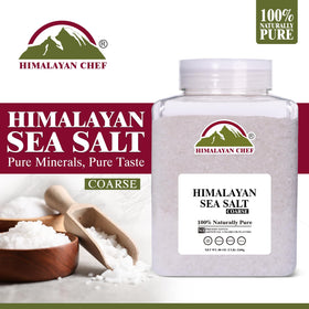 Himalayan Chef 5 lb jar close-up shows pure mineral crystals for seasoning