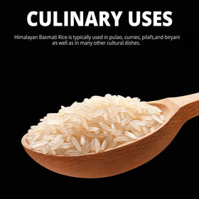 Himalayan Chef Basmati biryani serving with saffron aroma.
