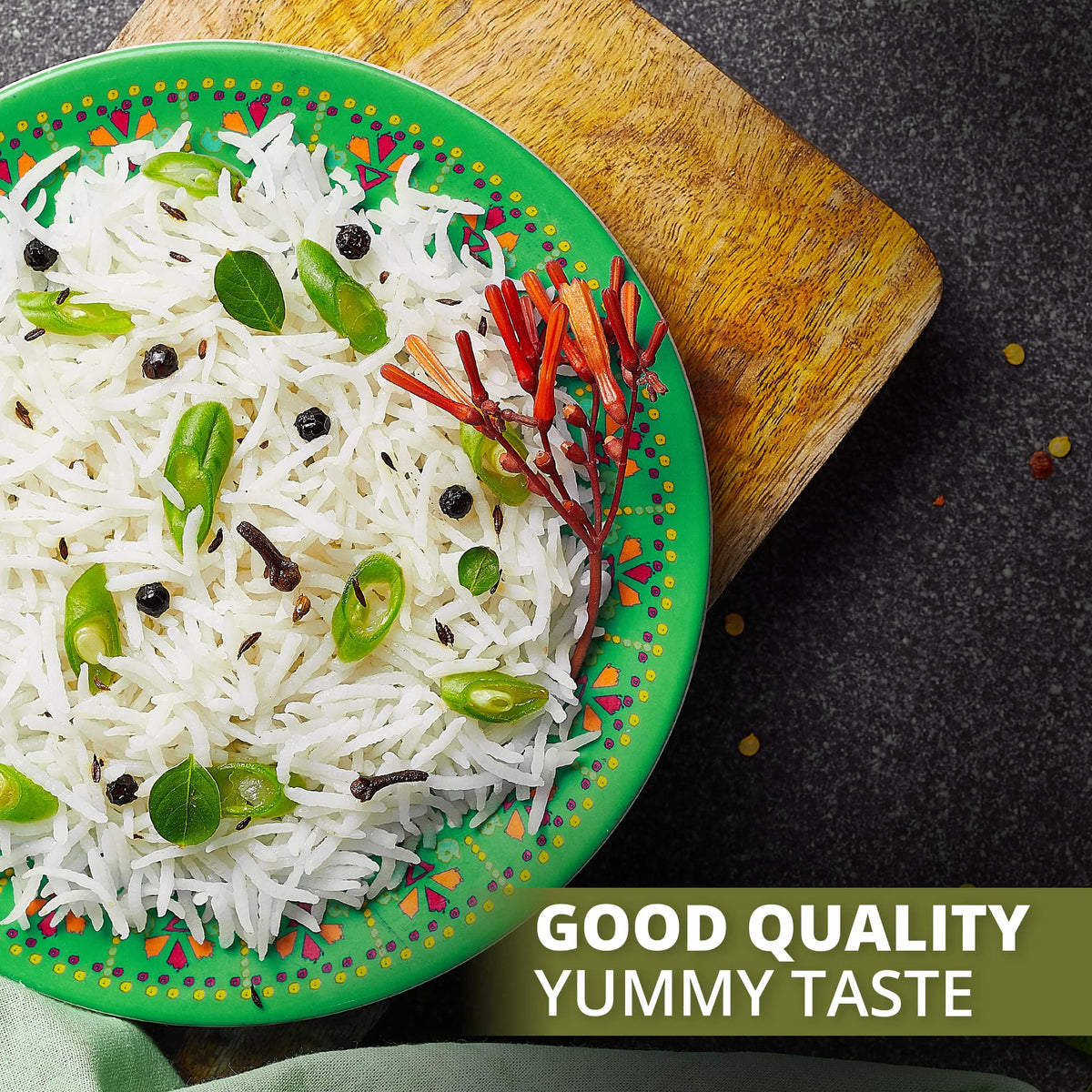 Himalayan Chef rice in a cooker, simple 15-minute prep with water guidance.