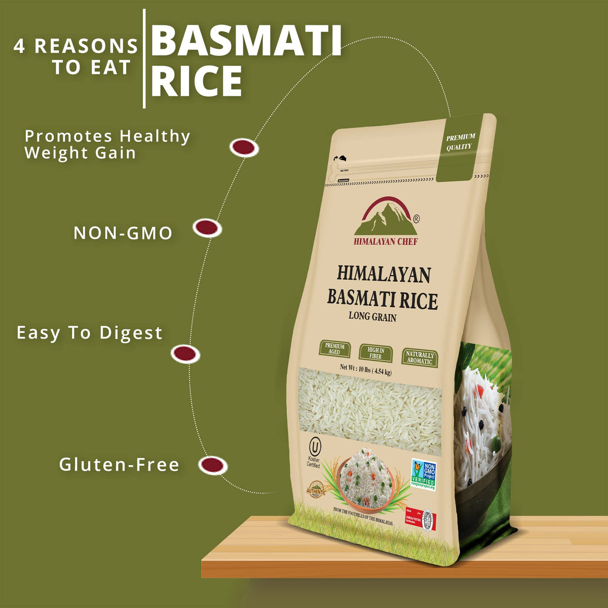 Himalayan Chef Basmati rice quick-cook stage in a pot, ready in 15-20 minutes.