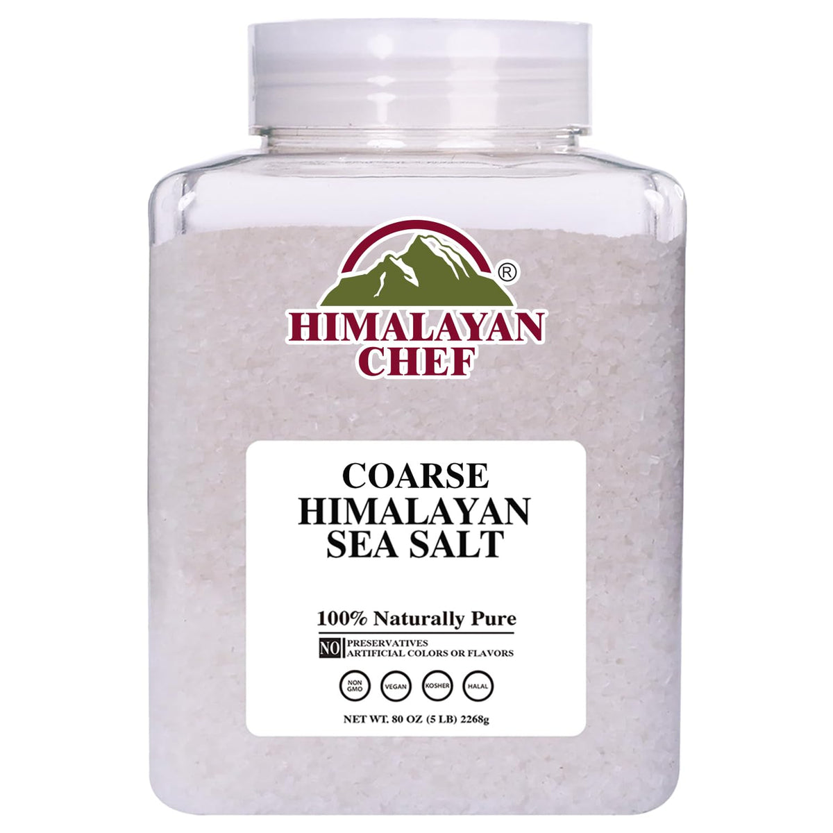 Himalayan Chef coarse salt crystals for cooking add texture and flavor