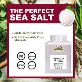 Himalayan Chef coarse salt shaker framed for table seasoning
