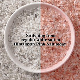 Himalayan Chef pink salt in bath for a relaxing mineral soak.