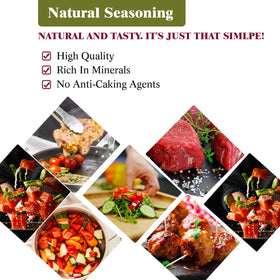 Himalayan Chef pink salt kitchen-use ideas for seasoning and baking.
