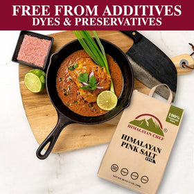 Himalayan Chef pink salt protective packaging keeps salt fresh.