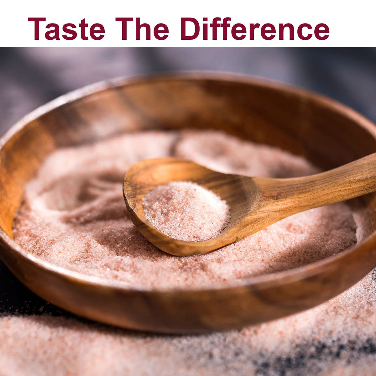Himalayan Chef Pink Salt on a spoon for precise culinary finishing