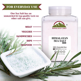 Himalayan Chef sea salt reseal jar showcasing convenient packaging