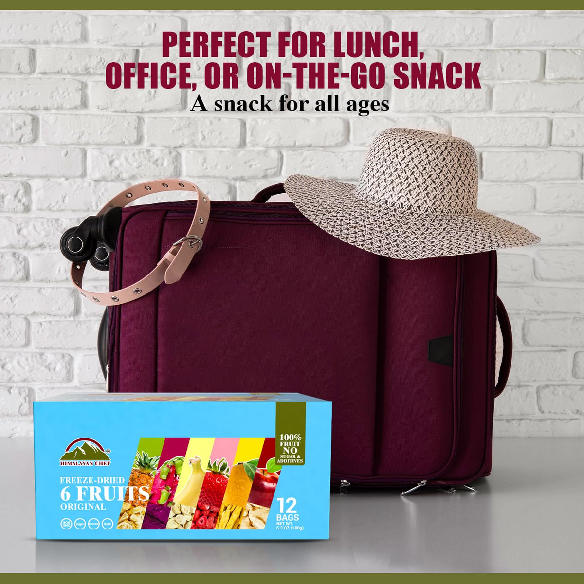 Himalayan Chef Freeze-Dried Fruit Mix; soft fruit snacks ideal for kids and toddlers.