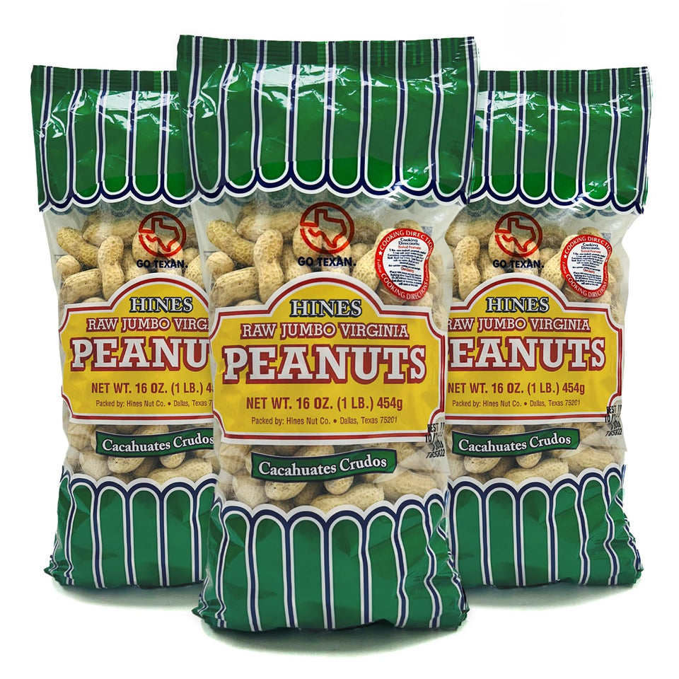Hines Raw Jumbo Virginia peanuts in-shell ready for roasting at home
