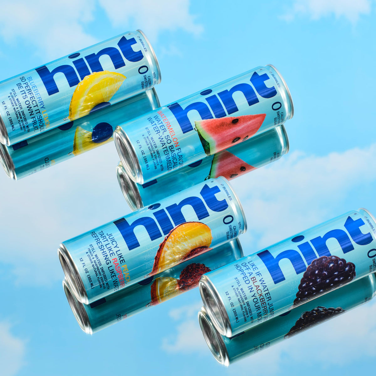Hint aluminum can shows eco-friendly packaging for easy recycling after use.