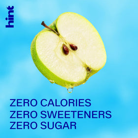 Hint apple fruit essence closeup highlights natural flavor without sugar.
