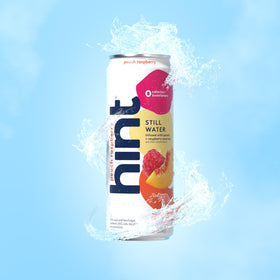 Hint flavored water in cans offers natural flavors and calorie-free refreshment.