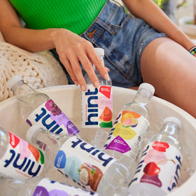 Refreshment shot highlights Hint's flavorful, zero-calorie hydration choice