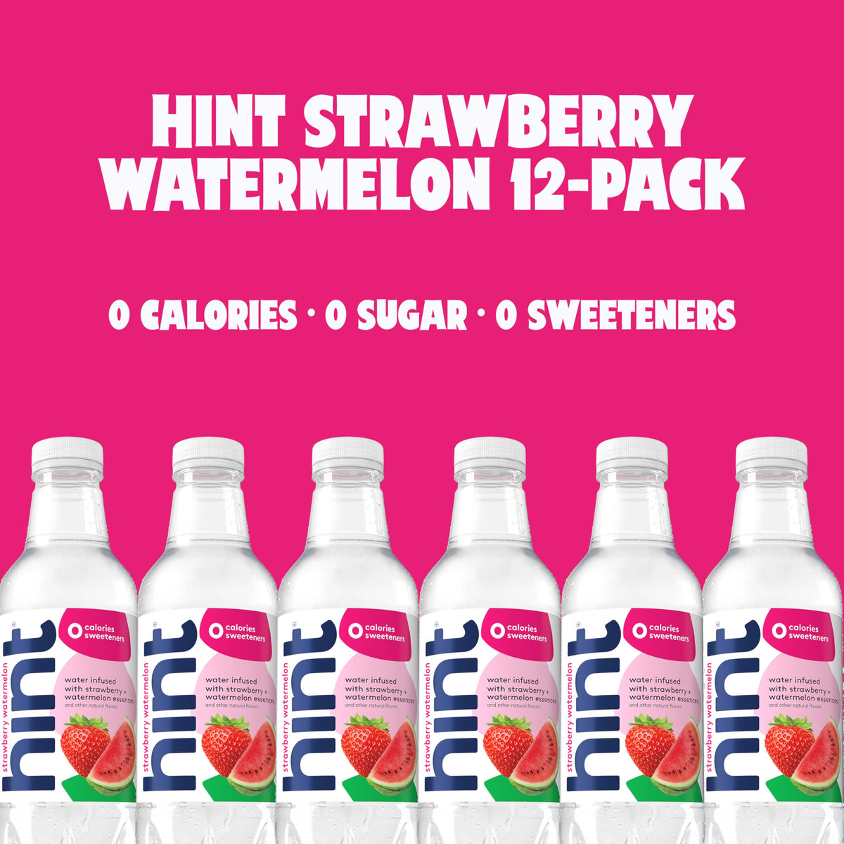 Hint glass with bottle on kitchen counter showcases hydration habit