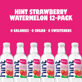 Hint glass with bottle on kitchen counter showcases hydration habit
