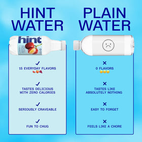 Hint grape still water bottle on the go for convenient zero sugar hydration