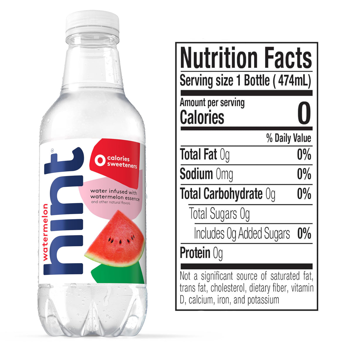 Hint Infused Bottled Water on an office desk for easy daily hydration