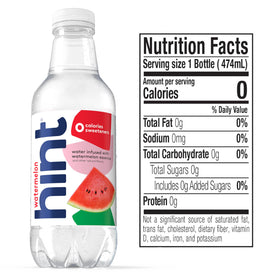 Hint Infused Bottled Water on an office desk for easy daily hydration