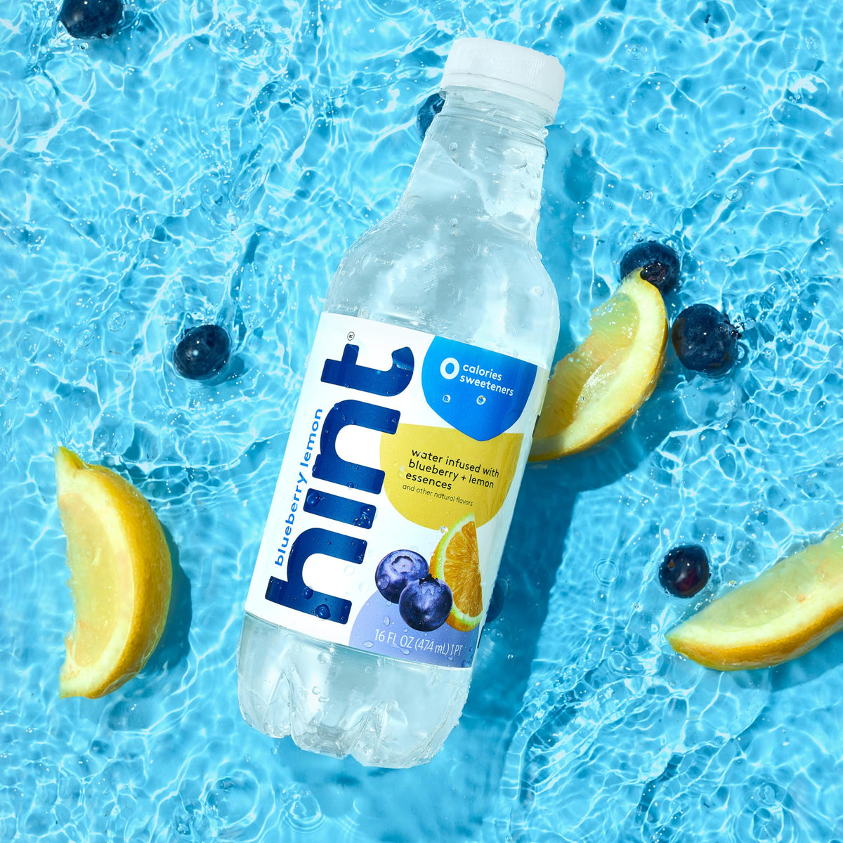 On-the-go Hint bottle in hand for easy daily hydration.