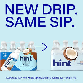 Hint pure-taste still water pour shows refreshing, clean flavor.