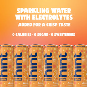 Hint Sparkling Water Tangerine can—cool, refreshing flavor without sugar