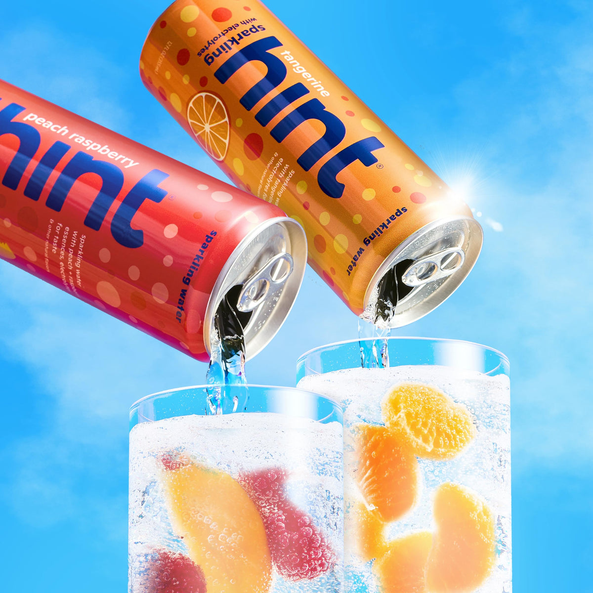 Hint Tangerine electrolyte water can—calorie-free, satisfying everyday refreshment
