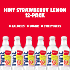 Hint Strawberry Lemon glass-serve captures ready-to-hydrate flavor in a stylish setting.