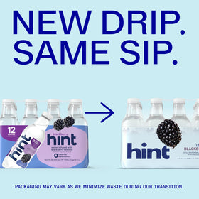 Hint unsweetened zero-calorie label on bottle