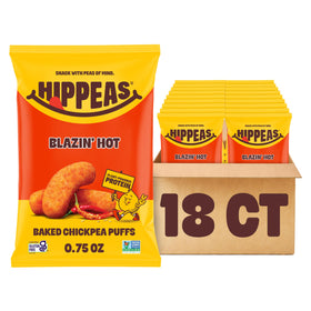 HIPPEAS Blazin' Hot bag highlights bold flavor for on-the-go snacking.