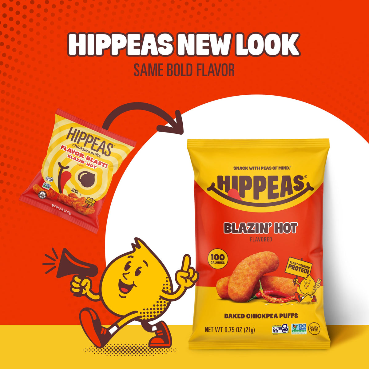 HIPPEAS flavor-blast-bowl serves as party-ready crunchy snack option.