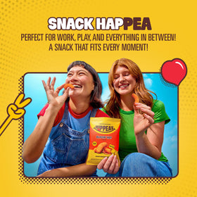HIPPEAS vegan-gluten-free-certified badge highlights inclusive snacking options.