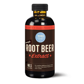 Hires Big H Root Beer Extract bottle ready for homemade sodas and floats