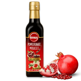 Hirmas Nar Eksisi 12oz bottle showing pure pomegranate molasses for versatile cooking.