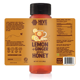 HIVE Infused Honey 12oz squeeze bottle for mess-free drizzles