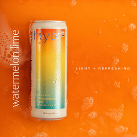 HIYO Adaptogens label closeup—clear blend details for mindful choices.