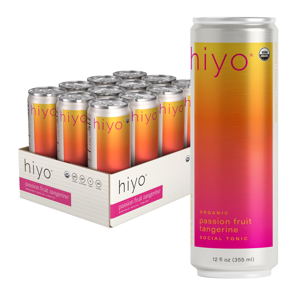 HIYO Passion Fruit Tangerine Social Tonic can display tropical aroma for a refreshing break