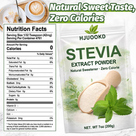 HJUOOKD stevia powder scoop included for precise measurement.