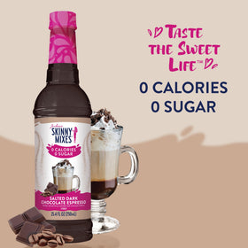 HJZWTS Jordans Skinny Syrups Chocolate Caramel Truffle bottle adds dessert-like sweetness