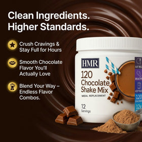 HMR 120 shake measuring spoon helps with portion-controlled nutrition.