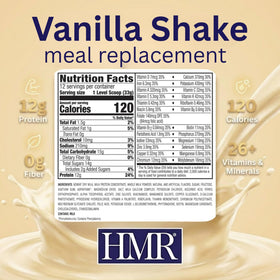 HMR 120 Chocolate Shake blended with fruit for a nutritious morning boost.