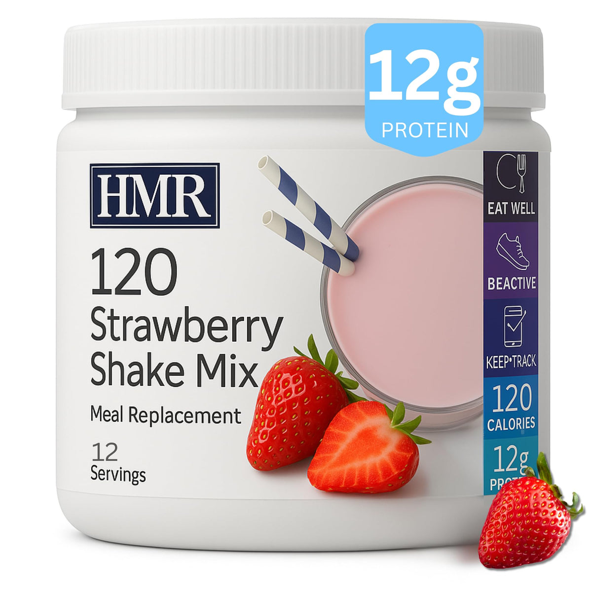 HMR 120 Shake prepared smoothie in a glass