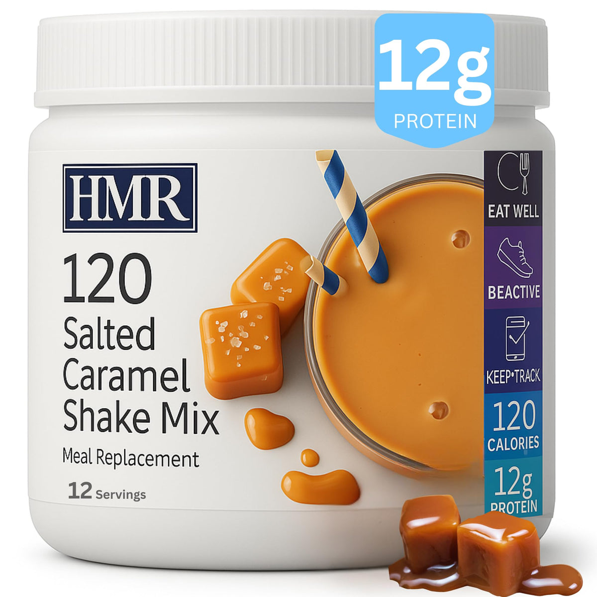 On-the-go bottle idea with HMR 120 Shake for quick, controlled-calorie meals.