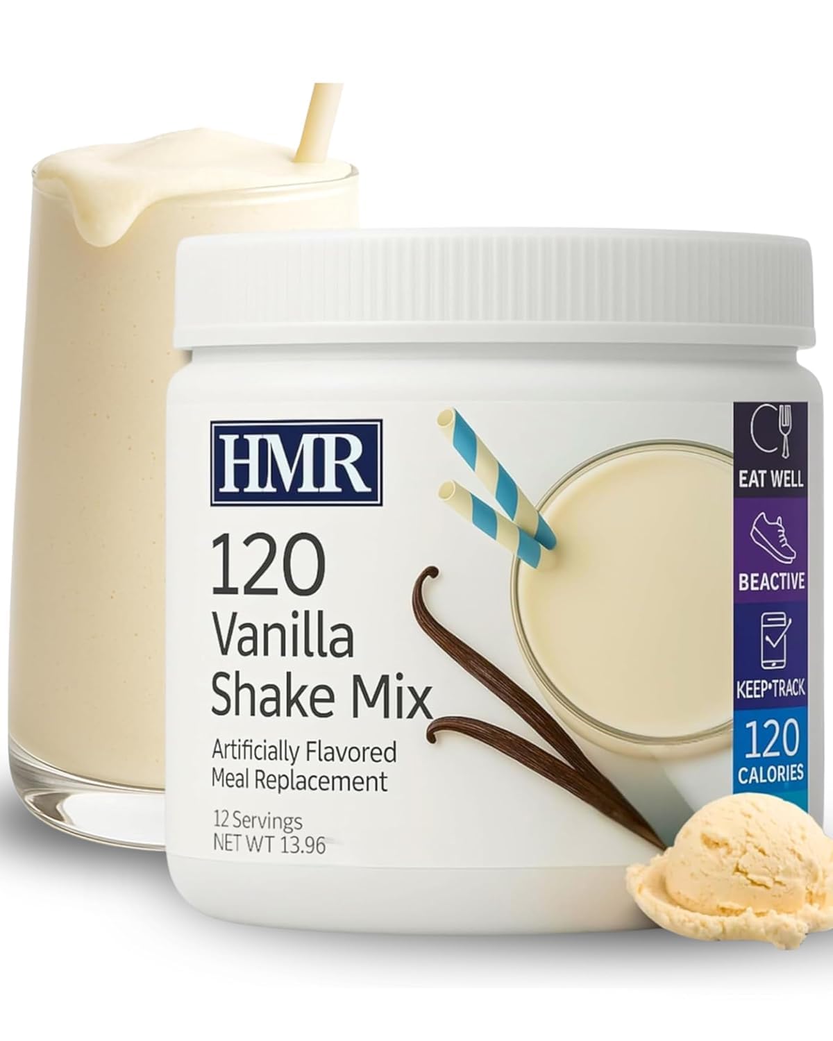 HMR 120 Vanilla Shake with coffee, perfect for a quick energy lift.