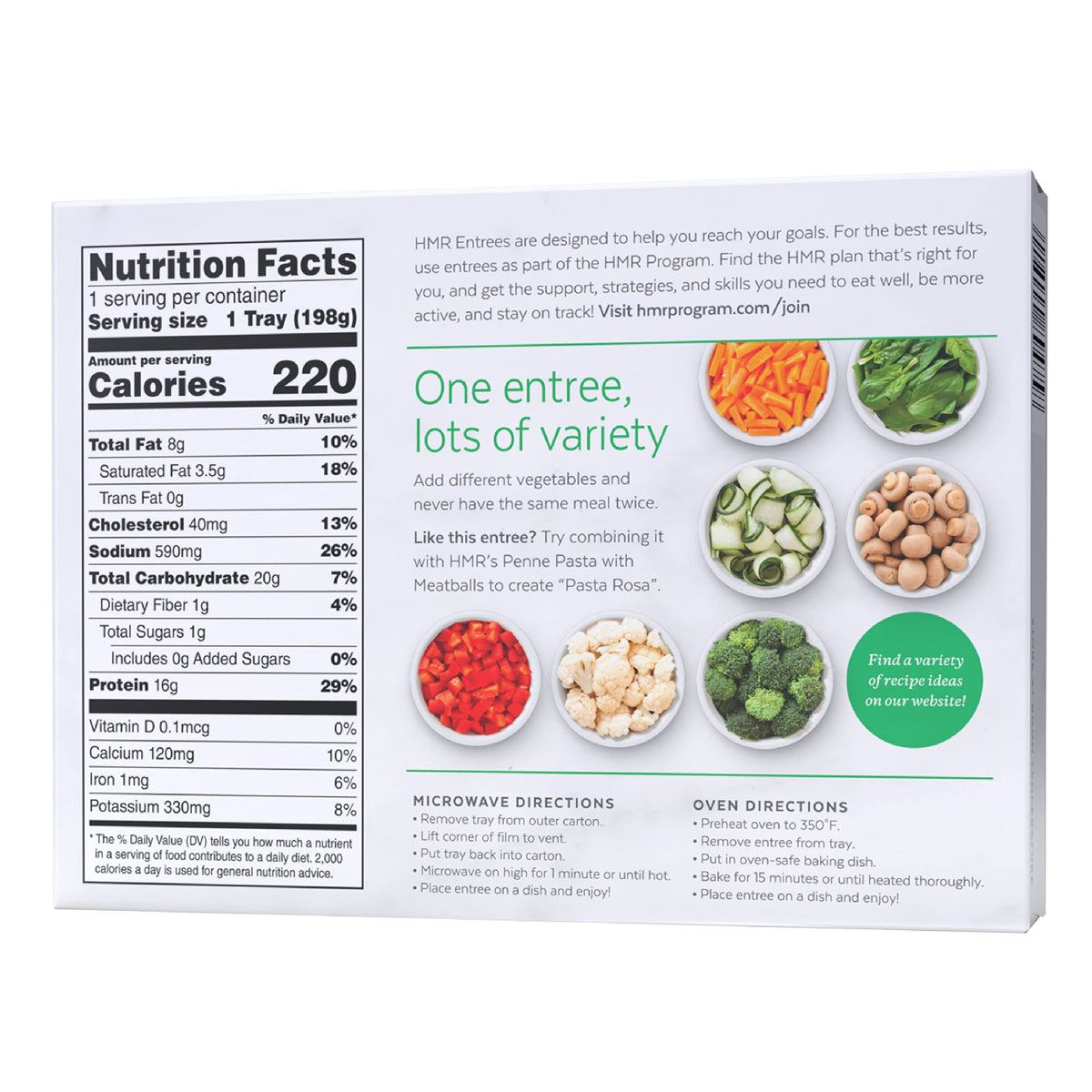 HMR provides 16g protein per serving in a tasty option.