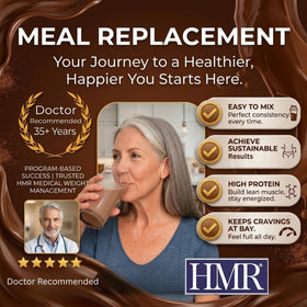 HMR 70 Plus Shake with fruit add-ins for extra flavor.