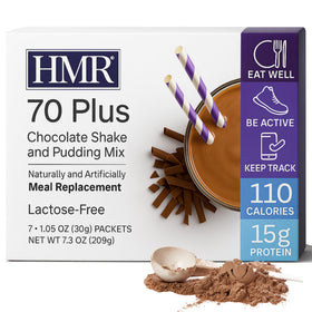 HMR 70 Plus Pack sachet on the desk for on-the-go.