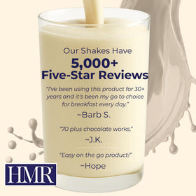 HMR 70 Plus single-serve packet ready to mix for on-the-go meals