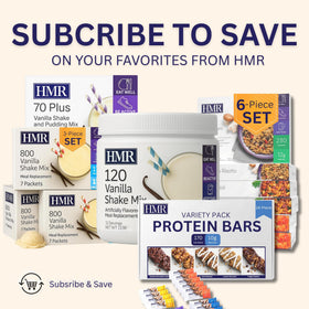 HMR 70 Plus vanilla with nut butter mix, richer texture.