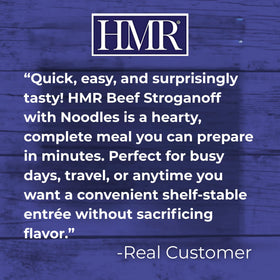 Creamy sauce and tender beef highlight flavor